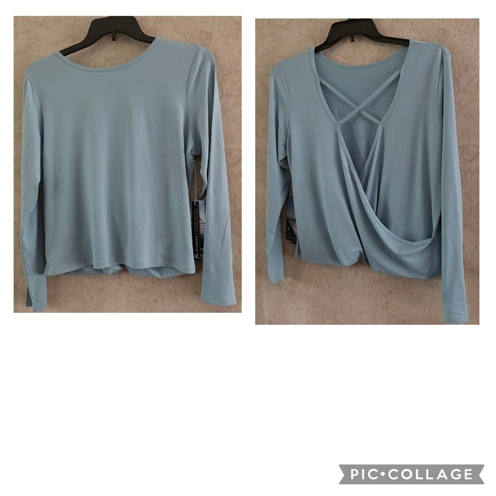 Kyodan Long Sleeve Active Top(Pit to pit 22” and stretchy
Length 21”)